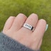 Harry Styles Ring Treat People With Kindness TPWK Handmade Fan Gift Personalised Fine Line Adore You Silver Jewelry Merch Pop Gift 