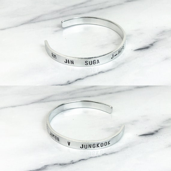 V Kim Taehyung Bracelet Bts Member Name Jungkook Jimin Suga Jin Rm Bangtan Sonyeondan Army Kpop Handmade Silver Korean Music Gift Jewellery Cuff V Kim Taehyung Bracelet Bts Member Name Jungkook Jimin Suga Jin Rm Bangtan Sonyeondan Army Kpop Handmade Silver Korean Music Gift Jewellery Cuff