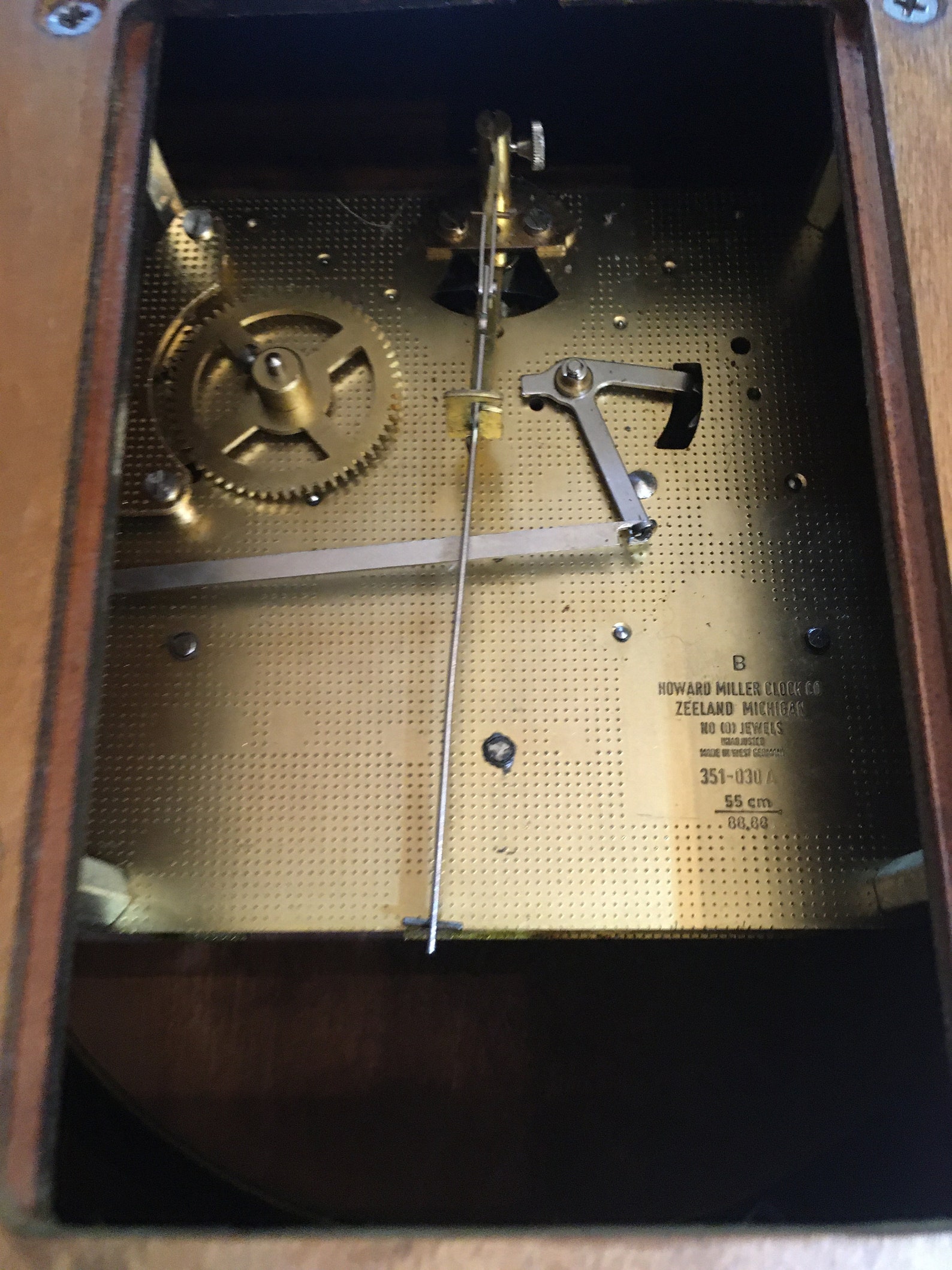 Vintage RARE HOWARD MILLER 613110 Westmont wall clock German Etsy