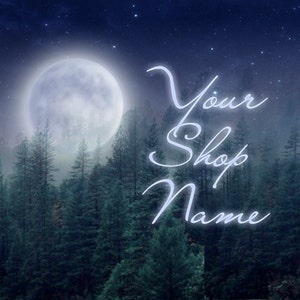 Personalised Etsy Shop Banner Set (Pre-made) - Twilight