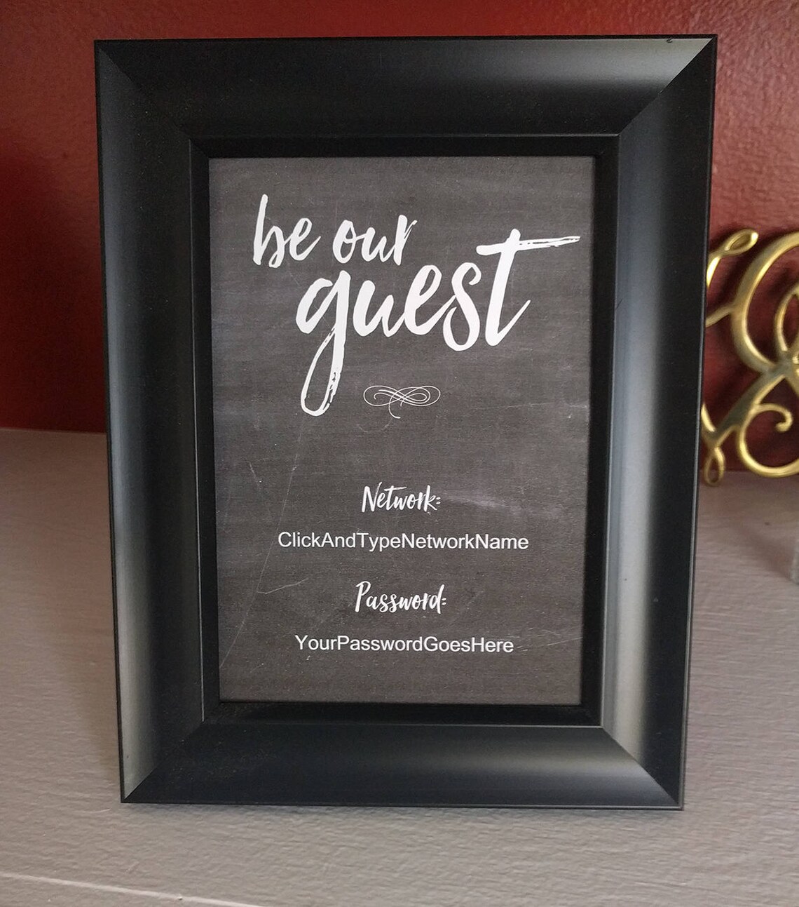 Be Our Guest - Wifi Sign, Printable, Internet Password, Guest Room - Etsy