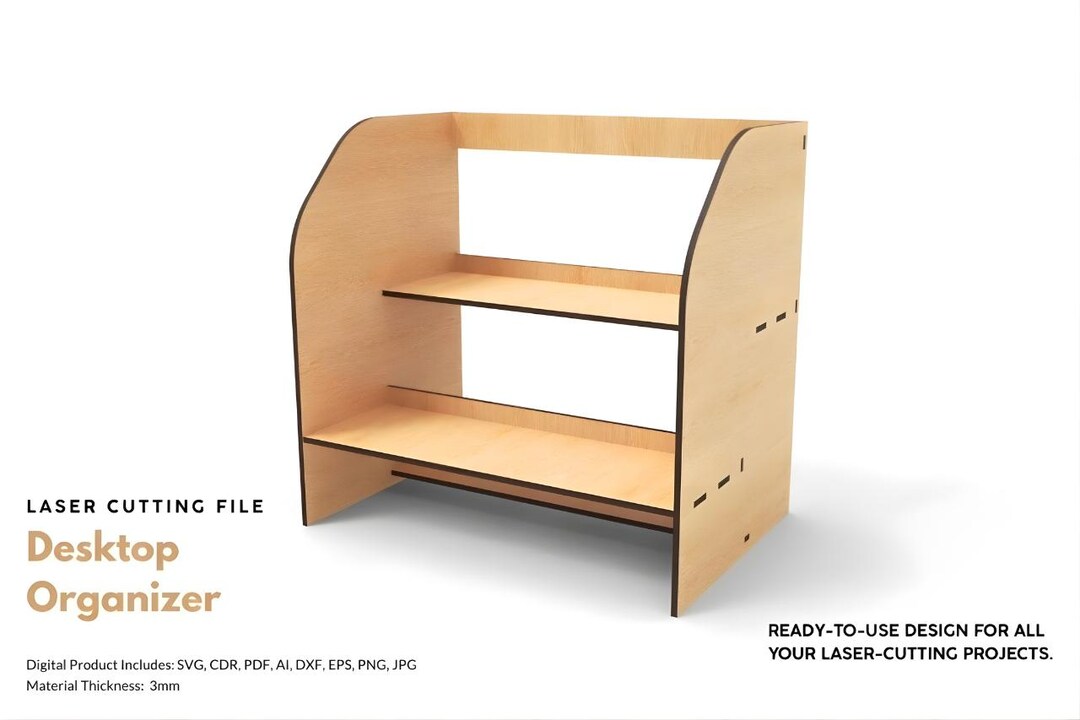 Laser Cut Desktop Organizer Svg | Wooden Desk Organizer Laser Cutting ...