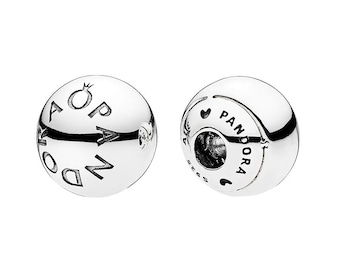 Sterling Silver Logo Open Bangle Caps