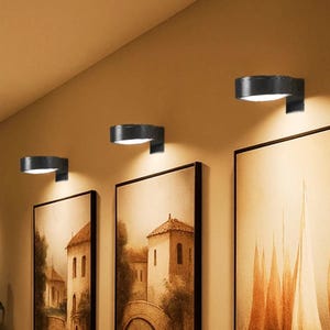 リモコン付きマグネット式LEDアートディスプレイライト | 調光機能、タイマー、3色モード