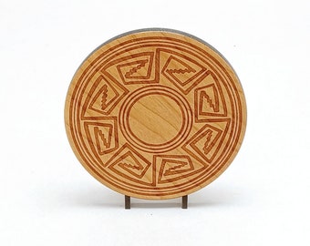 Solid Wood Coasters set of 4 laser etched design with Free shipping.