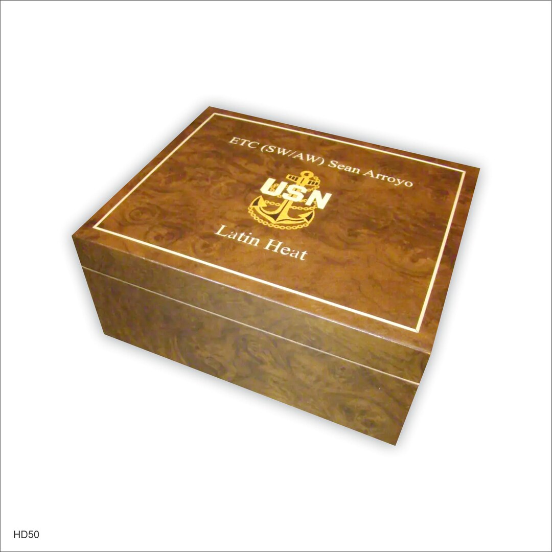 24 Count Custom Humidor Made in the U.S. Free Engraving and Etsy