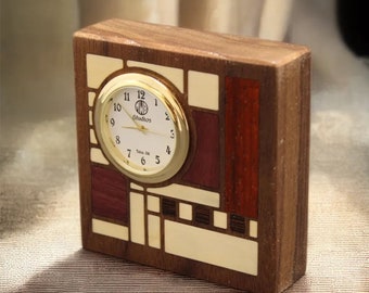 Clock Art Deco Motif "Miniture". MDC-2 Free Shipping within the U.S.