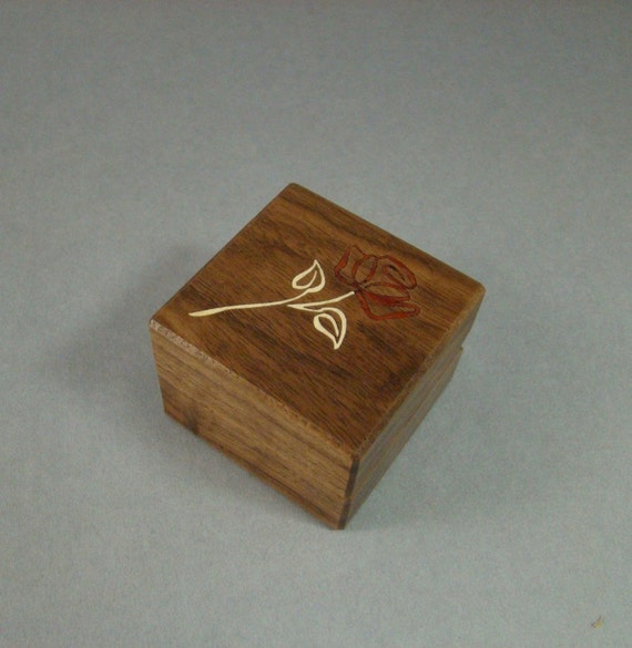 Ring Box Inlaid Contemporary Rose. Free Shipping and - Etsy