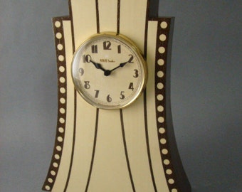 Clock with Art Deco Theme. MC10 Free Shipping within the U.S.