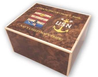 50 Count Inlaid handcrafted humidor made in the U.S.  Free engraving and shipping.