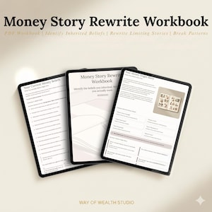 Money Story Workbook PDF, Scarcity Mindset Reset Journal, Financial Beliefs & Money Transformation Printable