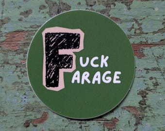Round Sticker, Political Statement, Anti-Reform, (Mature Content)