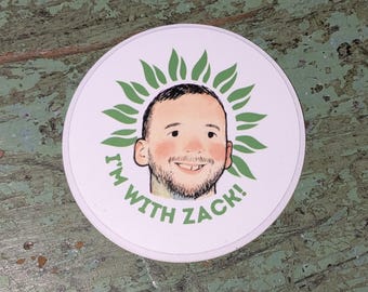 Zack Polanski Supporter Sticker – Green Party UK Vinyl Decal