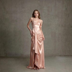 strapless open back dress Champagne Off-Shoulder Ball Gown with Pastel Floral