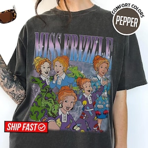 Maglietta unisex "Prendi rischi, commetti errori, sporcati", maglietta "Miss Frizzle", maglietta "Scuolabus magico", maglietta "Insegnante disordinato", regalo per il ritorno a scuola