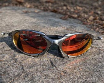 【美品】オークリー oakley ミニット 00p y2k polarized 90's Silver Oakley Plate Splice Minute Y2k Rare Vintage Gorpcore