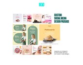 Custom Social media kit templates, social media content calendar, social media strategy for founders