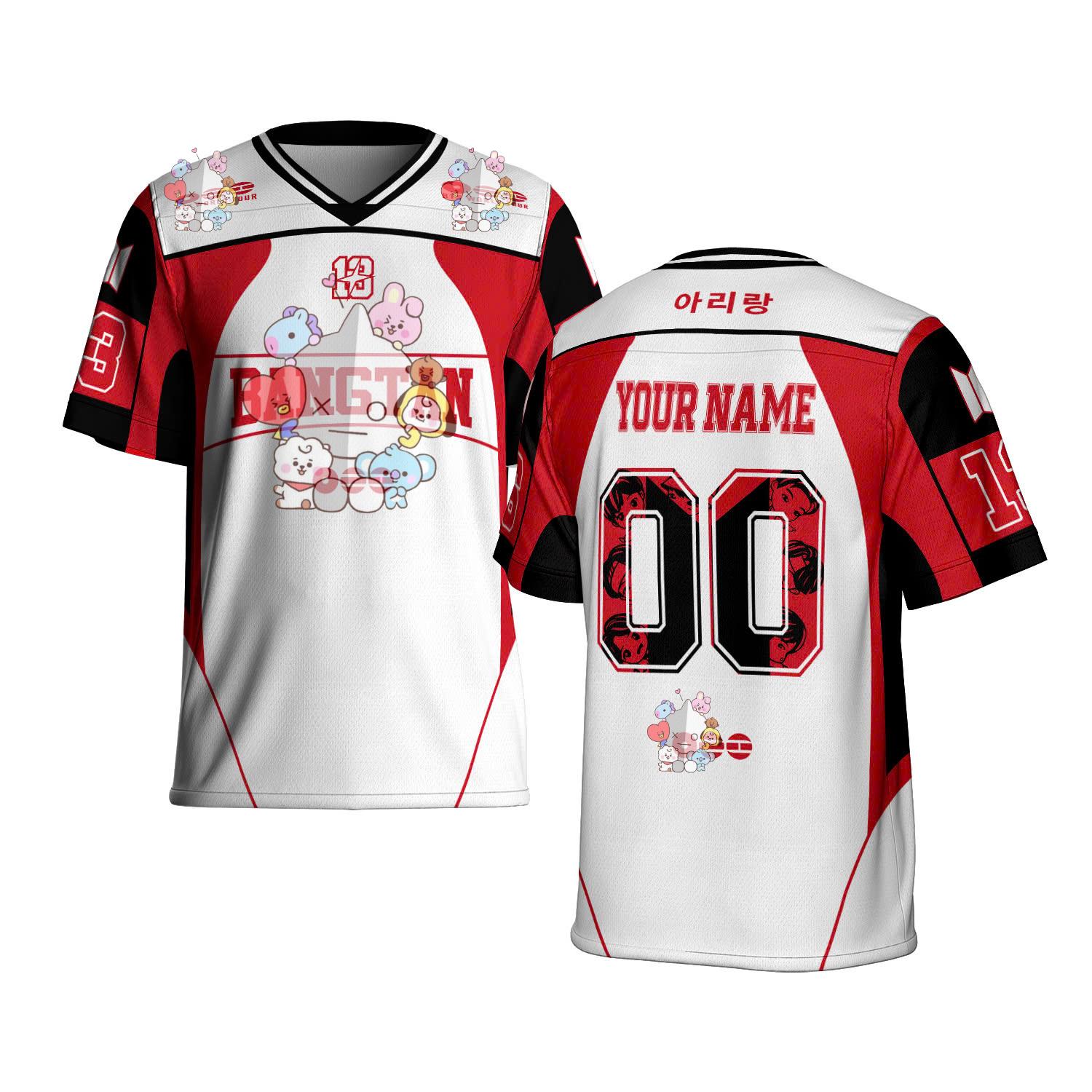 Discover Custom Kpop Tour Football Jersey for Teen Girls and Women, World Tour 2026 2027