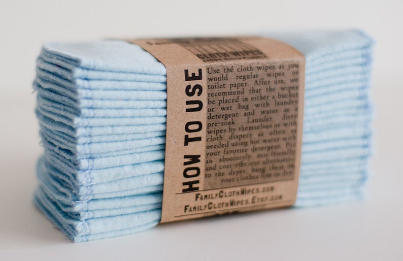 Cloth Wipes Cloth Diapers Wipes Baby Wipes Solid Pale Etsy