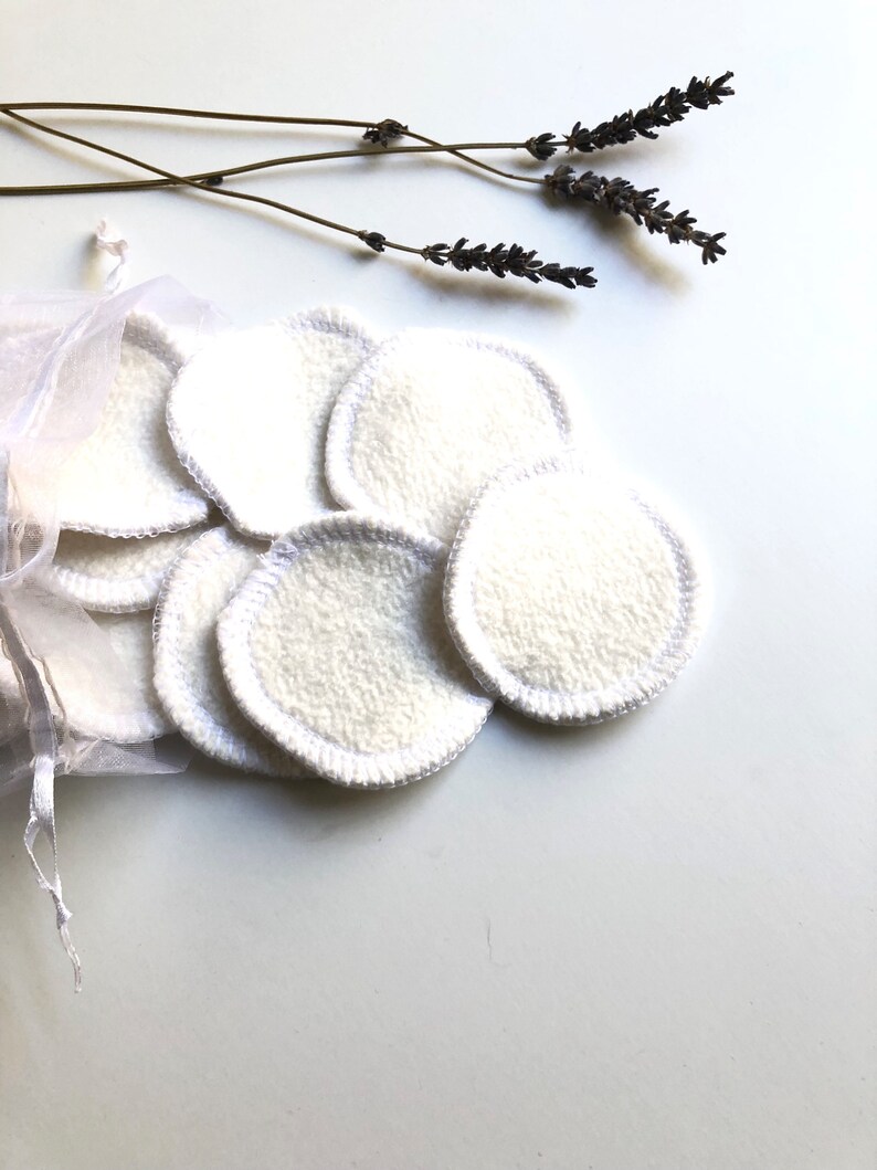 Bamboo Organic Cotton facial Rounds Face Cloth Makeup Etsy