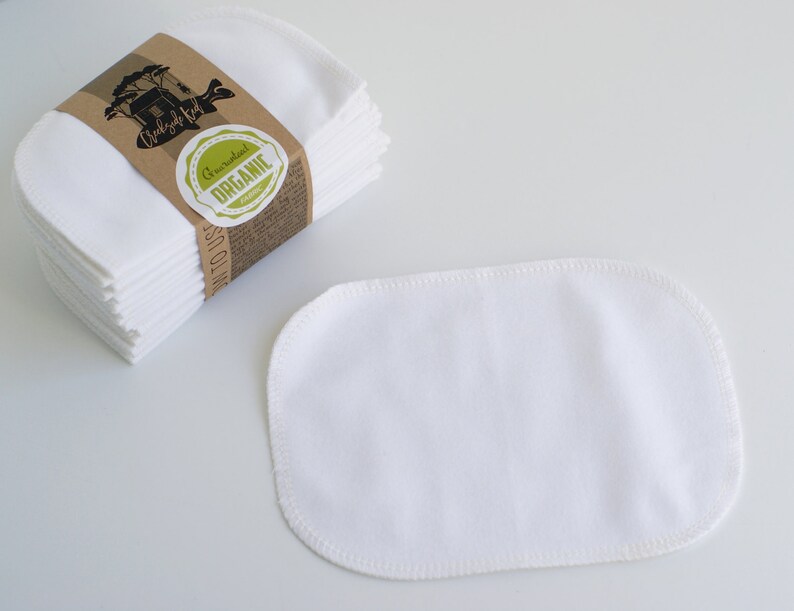 Organic Cotton Flannel Cloth Wipes With Organic Cotton Thread Etsy