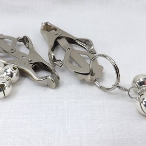 Nipple Clamps Body Clamps Clover Clamps with Bells Butterfly clamp mature bdsm toys bell clamps sex toys image 5