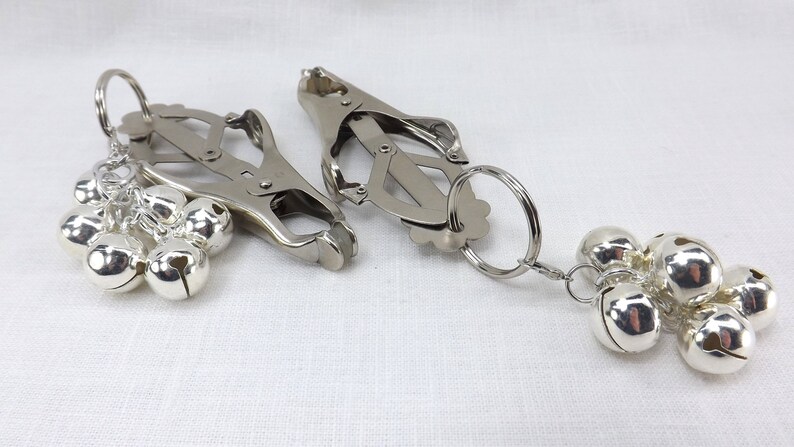 Nipple Clamps Body Clamps Clover Clamps with Bells Butterfly clamp mature bdsm toys bell clamps sex toys image 5