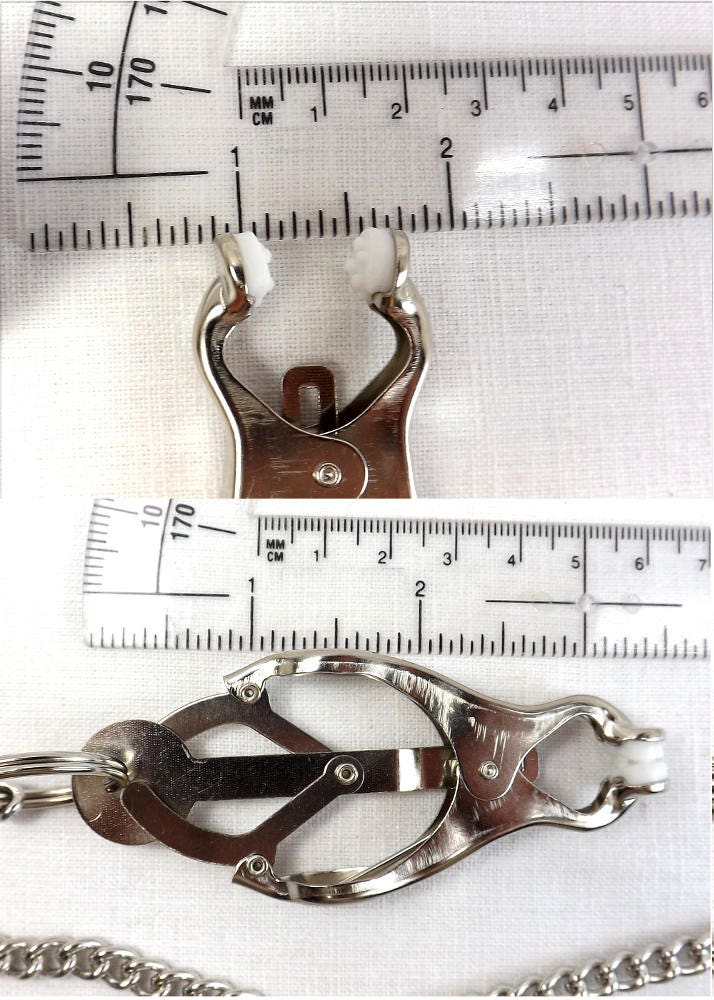 Body Clamps With Chain Necklace, Nipple Clips For Women Non Piercing, Body Clamps Non Piercing Set, Adjustable Stainless Steel Body Clamp Q13