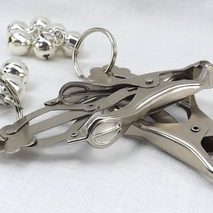 Nipple Clamps Body Clamps Clover Clamps with Bells Butterfly clamp mature bdsm toys bell clamps sex toys image 2