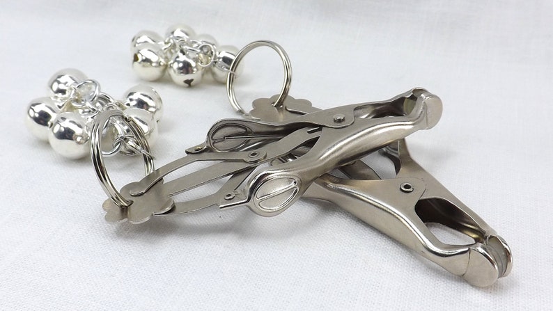 Nipple Clamps Body Clamps Clover Clamps with Bells Butterfly clamp mature bdsm toys bell clamps sex toys image 2