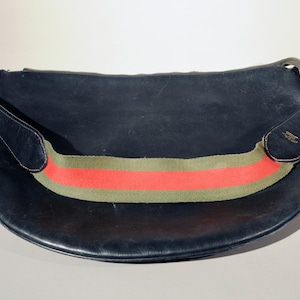 Black Leather Vintage Gucci Bag - Etsy