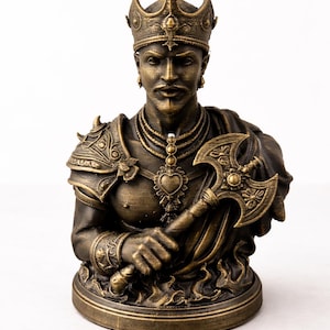 Shango Statue for Justice & Strength | Hand Painted