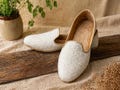 Handmade White Mojari Loafers, Men's Wedding Ethnic Footwear, Synthetic Leather Jutti product logo