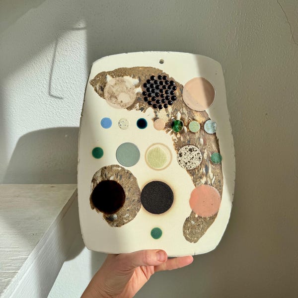 Colorful Ceramic Wall Art - Porcelain and Stoneware Wall Hanging