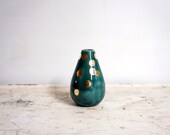 MADE TO ORDER blue and gold teardrop vase