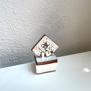 One-Of-A-Kind Handmade Ceramic Jewelry Box - The Object Enthusiast ring box, engagement jewelry box, square ceramic jewelry box