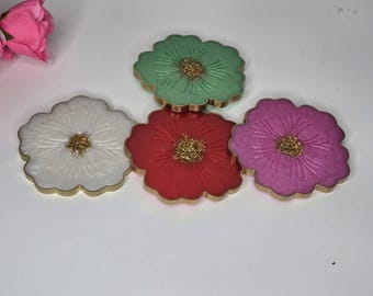 Handmade  Resin Coaster Set-Custom Epoxy Resin Drink Coaster-Aesthetic Home Decor