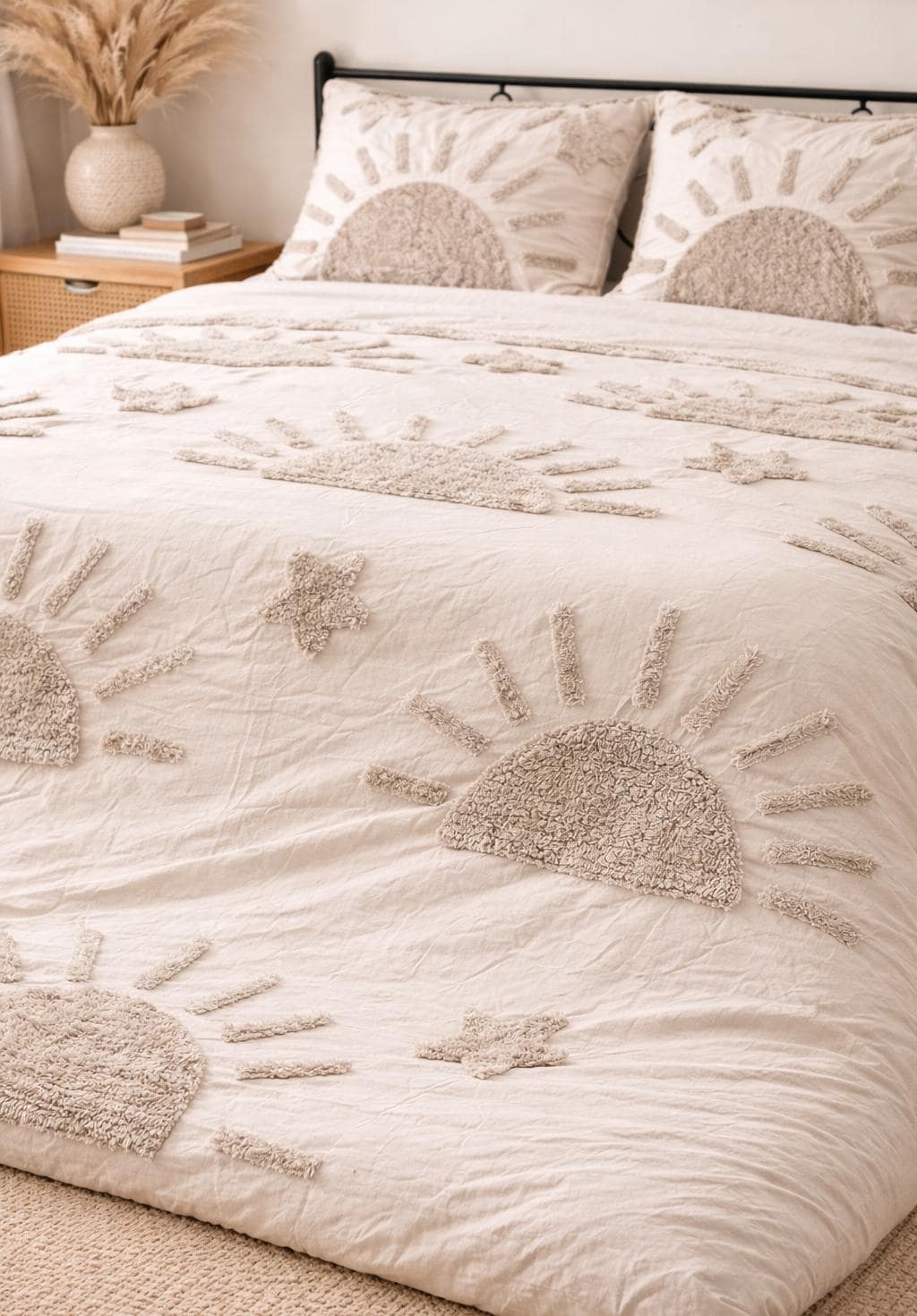 Housse de couette imprimée en satin de coton, Belle Étoile | Leroy Merlin