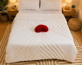 Queen katoenen dekbedovertrek handgemaakt dekbedovertrek boho-stijl Dona beddengoed Soft Cosy