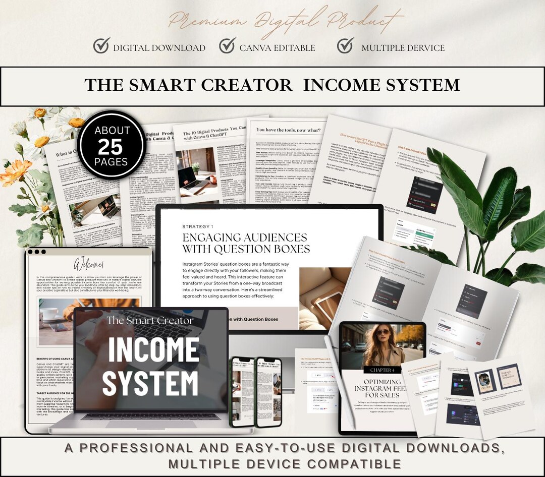 Smart Creator Income System Planner for Digital Creators and Online ...