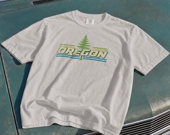 Retro Oregon MTV-stijl T-shirt - Vintage jaren 90 esthetiek T-shirt - Unisex Oregon cadeau - Grafisch T-shirt geïnspireerd op muziek en televisie