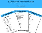 Kreuzfahrt Checkliste PDF | Cruise Packing List | Printable Reiseplanung | Notion Vorlage Download
