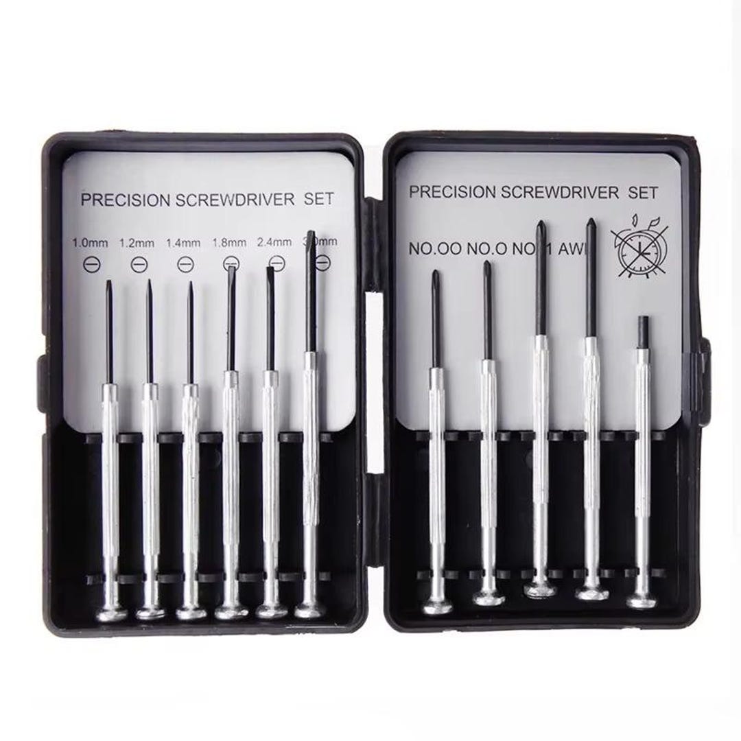 11PC Precision Screwdriver Set, Watch Repair Eyeglasses Jewelry Tools ...