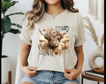 Follow the Word not the Herd Tee, Christian Shirt, Western
