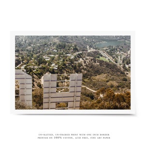 Los Angeles Photography, Hollywood Sign, Los Angeles Decor, LA Wall Art, Hollywood Decor, Large Wall Art, Unique Home Decor, Urban Art
