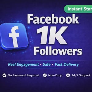 1000 follower su Facebook / Crescita rapida e sicura / Profili reali / Garanzia di ricarica / Dai una spinta alla tua pagina Facebook