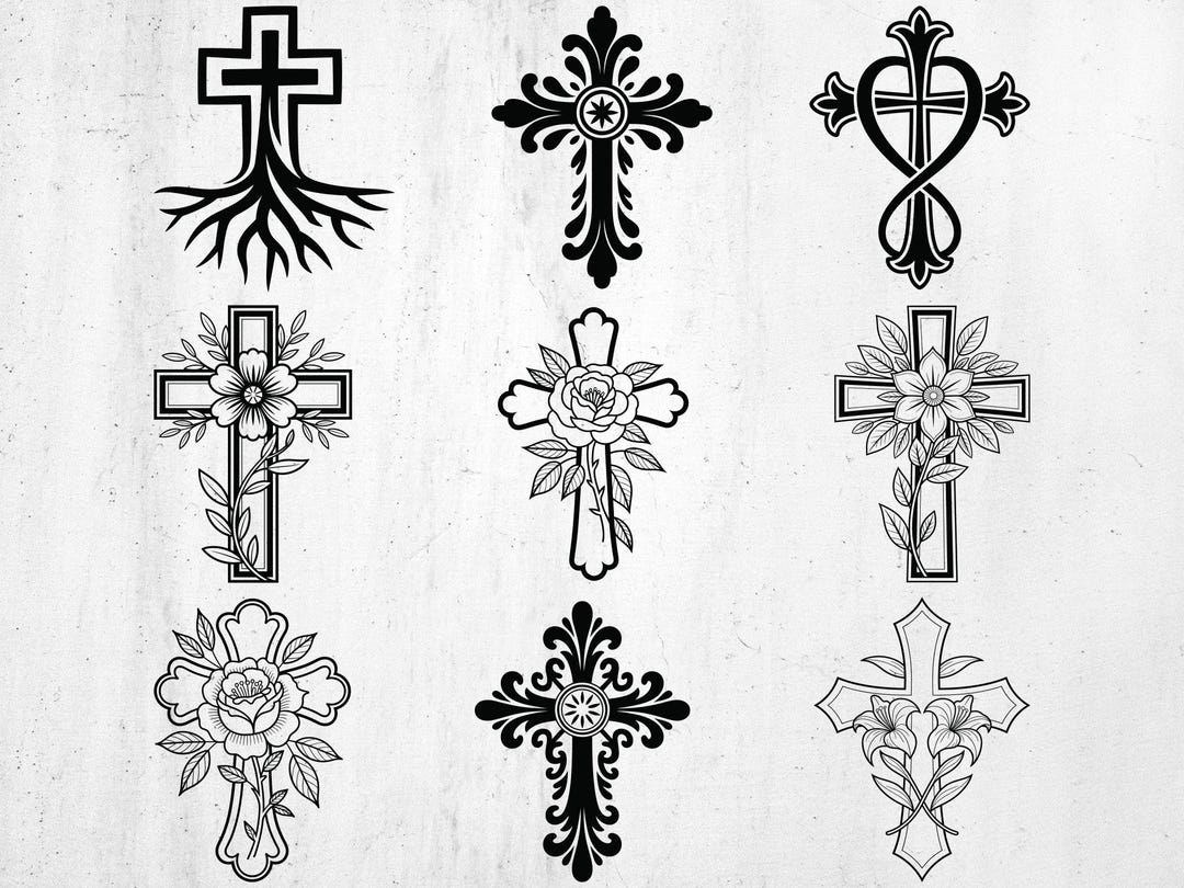 Cross SVG Cut Files Bundle, Religious Cross Laser Cut Files - Etsy