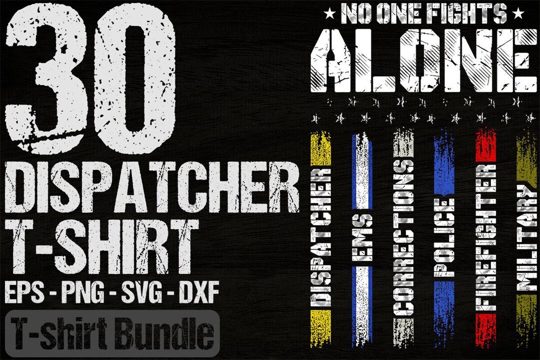 Dispatcher 911 Svg Bundle, Emergency Png, Distressed Dispatcher Shirt ...