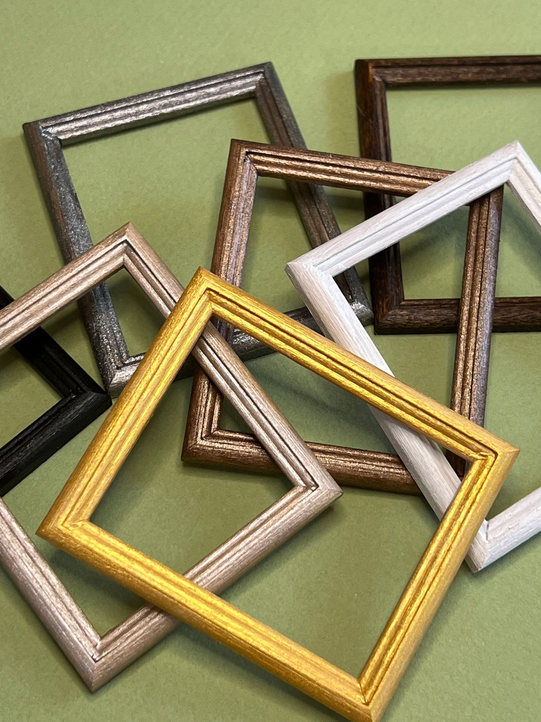 Miniature Dollhouse Picture Art Frame Painted or Stained Add on 3 X 2.5