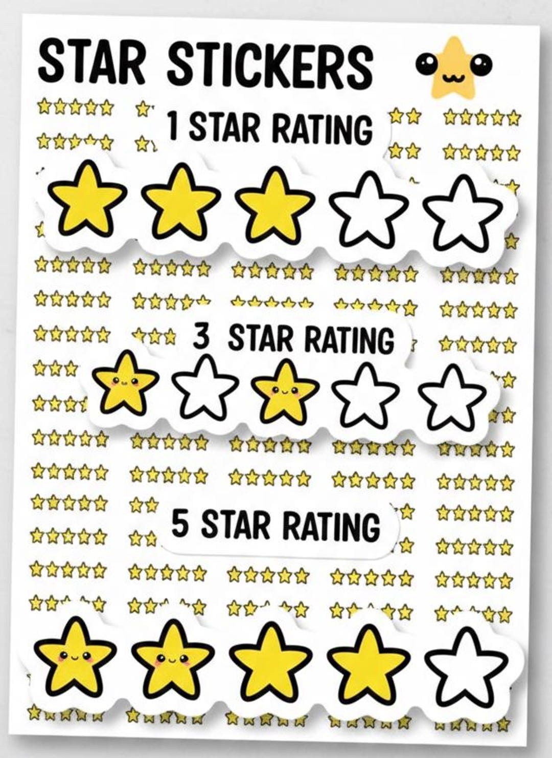 Star Stickers Printable | Tiny Star Stickers | Cute Star Stickers ...